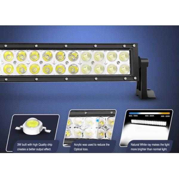 22 Inch Vehicle LED Light Bar , Spot Flood Led Light Bar Quakeproof Feature