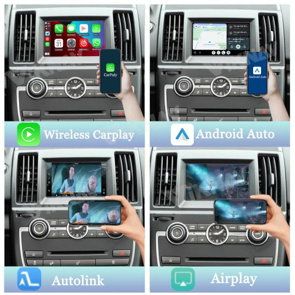 Boîte d'interface Viknav Linux pour Land Rover Freelander 2 2013-2015 avec CarPlay sans fil