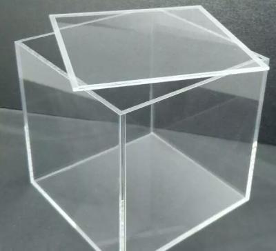 High Clarity Optical Cast Acrylic Sheet Virgin Mitsubishi MMA 92% Light Transmission Custom cutting