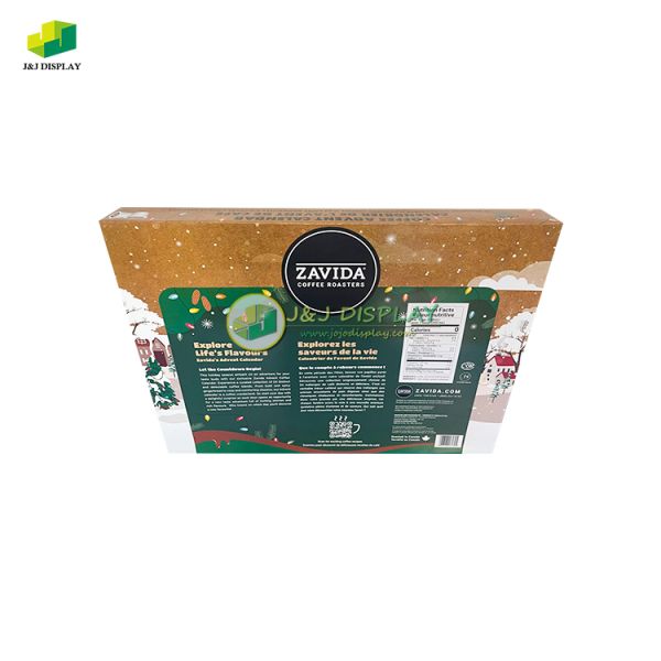 350g Double Copper Advent Calendar Display Box For Capsule Coffee