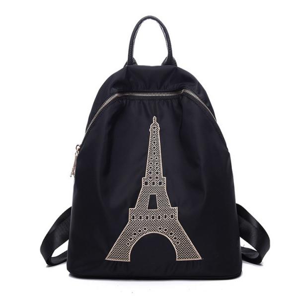 Eiffel Tower handbag new shoulder bag fashion in Europe and America Fan waterproof nylon backpack schoolbag tide female