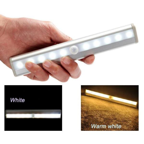 Stick-on AAA Battery Wireless LED lighting Bar Motion Sensor Activated Cabinet Light
