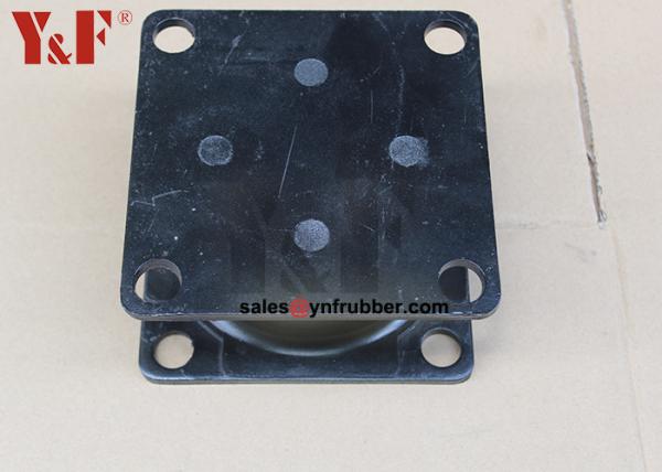 Black Compactor Rubber Mounts Isolators Oil Resistance Vibration Reduction