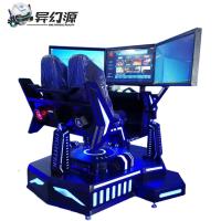 Jeux VR de conduite de voiture dynamique noire VR Racing Simulator 3DOF