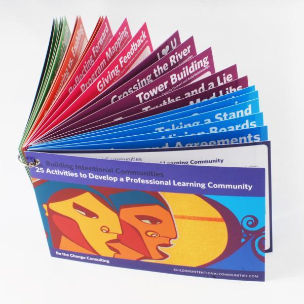 Livre portatif de carte avec le service d'impression Softcover de livre d'attache d'anneau pour des enfants et des enfants