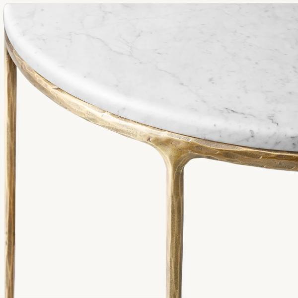 Bedroom Modern Console Table With Stainless Steel And Sintered Stone / Wood Top