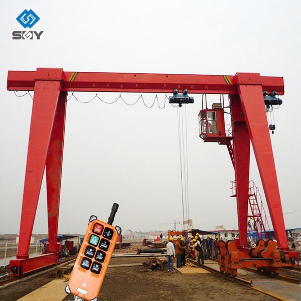 MH Type 8m / Min Single Beam Gantry Crane Box Type 12m - 30m Span