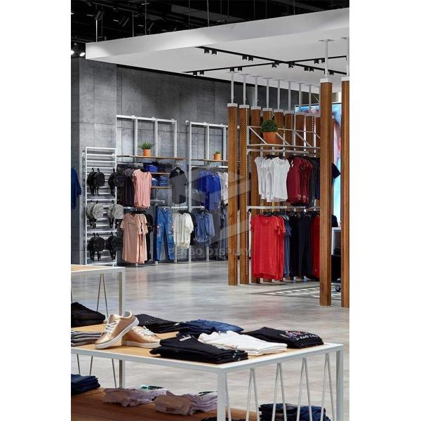 3mm Thick Boutique Female Clothing Shop Display Furniture 8mm Tempered Glass