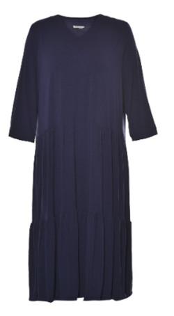 Long Sleeve Black Color Dress for Women In Cotton and Spandex Quality