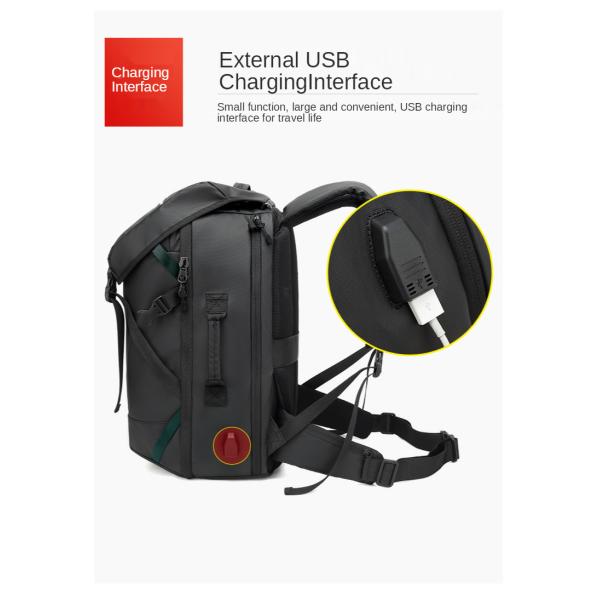 24L Multifunctional Oxford Softback Travel Fashion Backpack Water Resistant