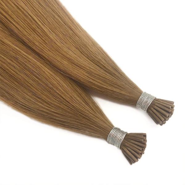 Super Double Drawn European Cuticle Intact Keratin I Tip 100% Remy Natural Hair IT-20189