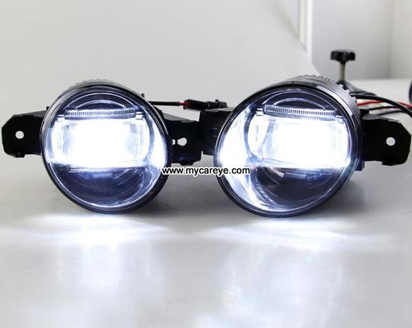 Nissan Micra March car fog light upgrade with daytime running light DRL