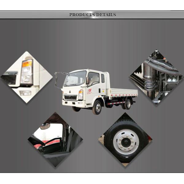 Modern SINOTRUK HOWO Fence Cargo Light Truck Loading 4 Ton Euro II LHD & RHD