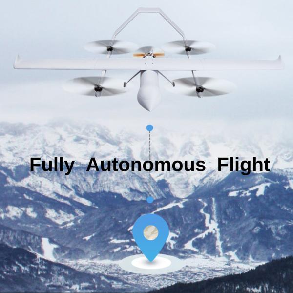 6/12/24 de hora lubrifica o UAV fixado VTOL híbrido elétrico de Wing Security com a vagem térmica HX4HFW460 da câmera