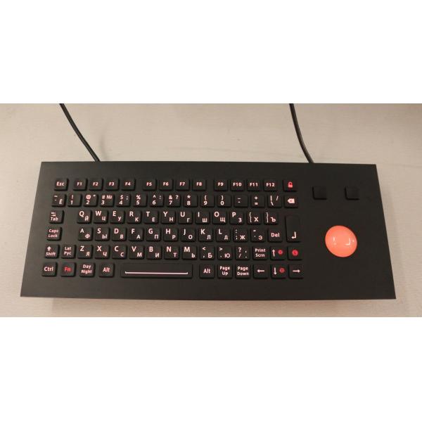 Vandal proof industrial & marine level keyboard with adjustable industrial backlight