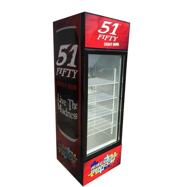 190L retro slim cooler Pepsi beverage cooler / upright display refrigerator showcase SC190B