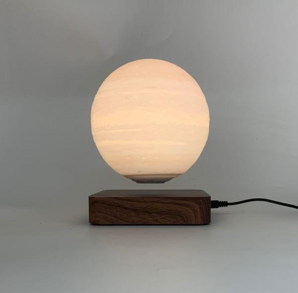 new wooden base magnetic levitation planet lamp light 6inch  night light bulb