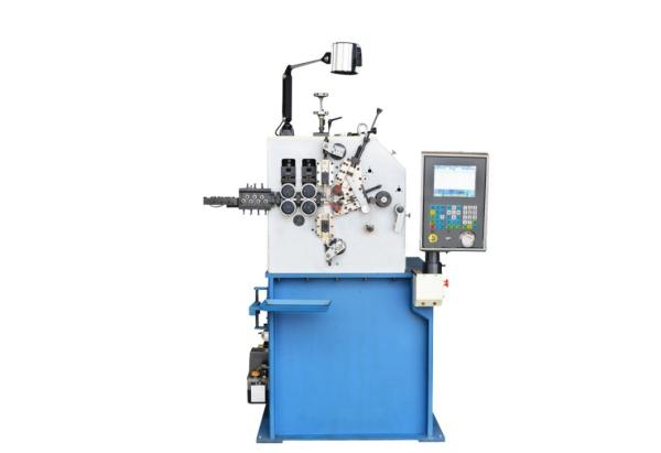 Blue Wire Spring Making Machine 230pcs / Min Fast Speed With 100KG Decoiler