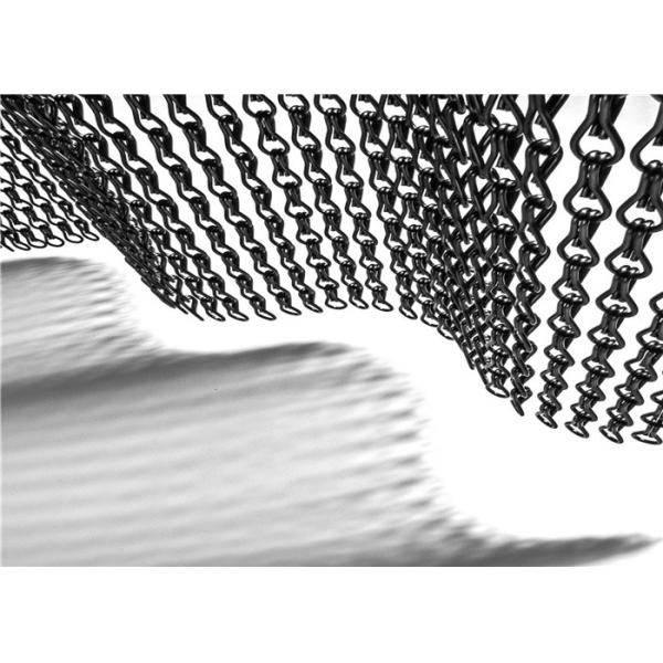 Двойная цепь металла крюка летает занавес двери экрана 90*210cm алюминиевый цепной