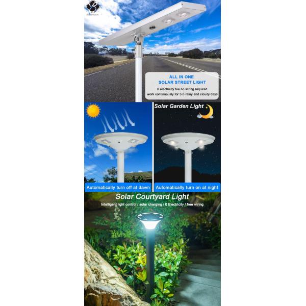 Уличные фонари 50В ИП67 солнечные приведенные в действие, уличный фонарь СИД солнечный 3 лет гарантии