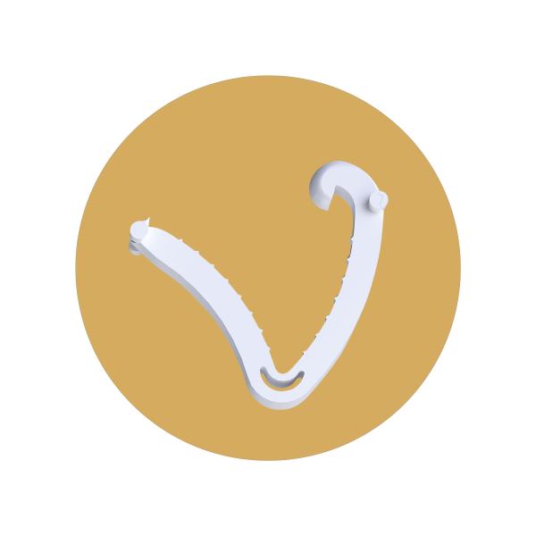 QueuesClip TM Multiple Non Absorbable Polymer Ligating Clips NLC-CL