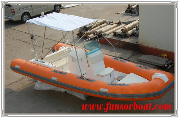 Colorful Rigid Deep V Inflatable Fishing Dinghy Boat Fiberglass Hull 1,2mm PVC with 4.8 Length