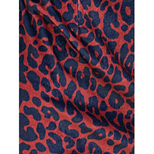 Women Clothing Long Sleeve Mini Leopard Print Dress