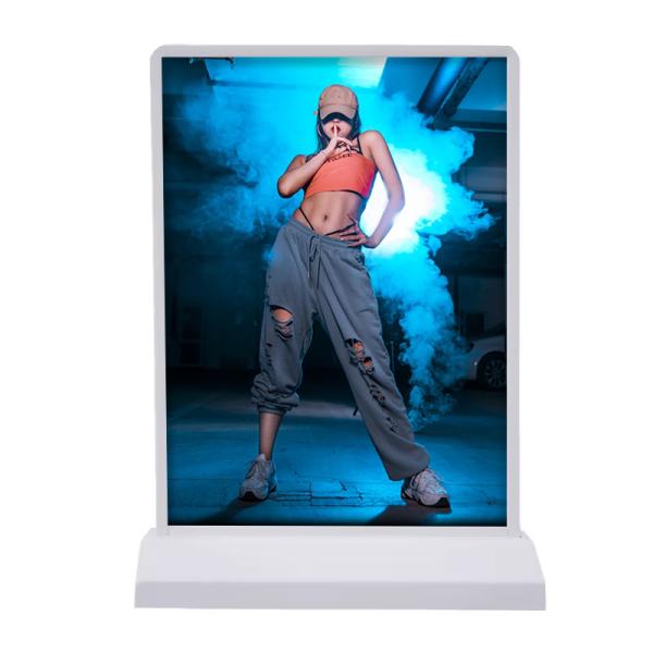 Customizable LED Desktop Menu Light Boxwith Rechargeable Battery for Tabletop Restaurant Advertising