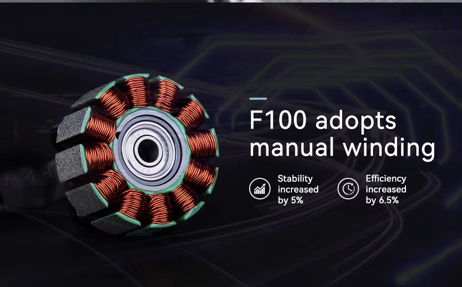 T-Motor F100 1350kv 1100 5-6s Brushless 2810 Long Range Cinematic Rc Racing Drone Motor