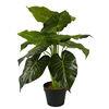 Artificial Monstera Deliciosa Plant 37 Fake Tropical Palm Tree, Perfect Faux Swiss Cheese Plants in Pot