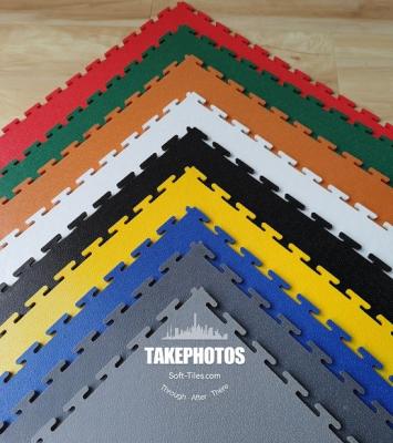 Espuma de bloqueio Mats Slip Resistant For Warehouse do quadrado do PVC do teste padrão da moeda