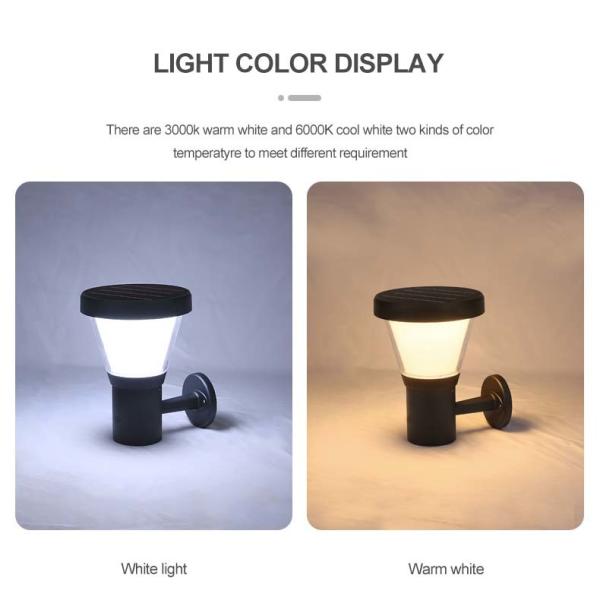 Certification CE Éclairage solaire extérieur IP65 étanche à l'eau LED Éclairage solaire extérieur décoratif de jardin