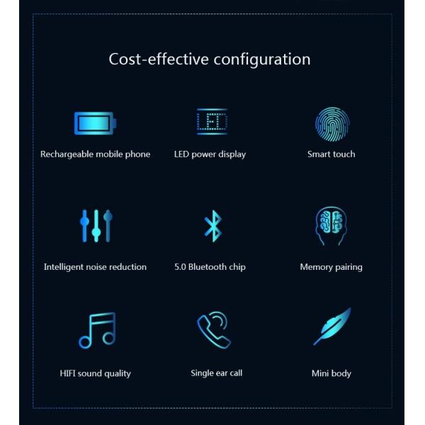 Наушник Tws водоустойчивое Earbuds самого лучшего подарка 2019 беспроводной