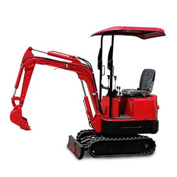 OEM Red Small Digger Diesel Engine Mini Excavators For Farm Winery Agricultural Garden Excavator