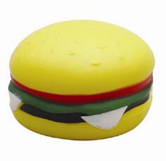 Hot Dog Hamburger Shape Stress Ball Customed Logo Fidget Stress Ball For Adults