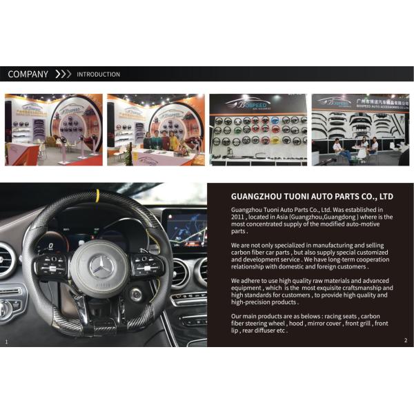 Suzuki Series Black Carbon Fiber Steering Wheel With Enhanced Grip For Heavy Duty Vehicles