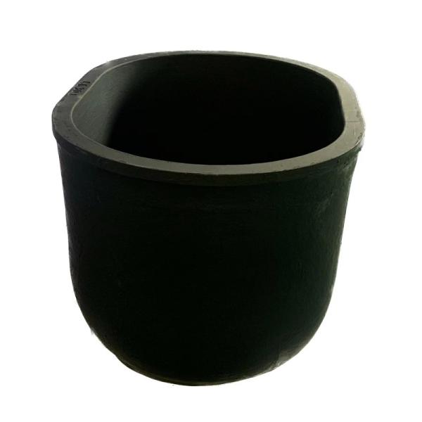 Chemical Stability Oval Crucible Metal Melting Silicon Carbide Graphite Crucible