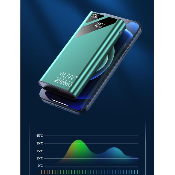 New Arrival 40w Led Battery Display Fast Chargering Portable Charger Power Bank 20000mah Quick Charge 3.0 Power Bank for Phone