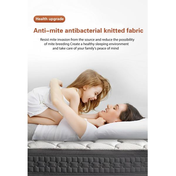 JOURM Natural Anti-Mite Knit Fabric High Density Compressible Sponge Orthopedic Mattress