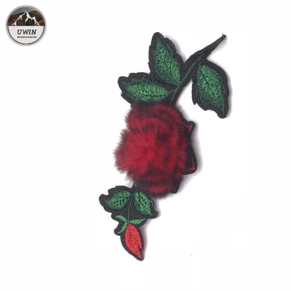 Distinct Design Floral Embroidery Patches , Eco Friendly Stick On Patches For Clothes
