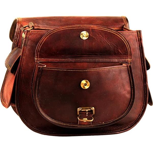 100% Genuine Leather Cross Body Bag Real Leather Handbags 13x4x10 Inches