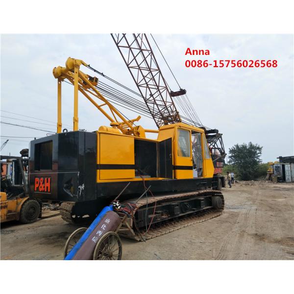 49 Km / H Max Speed Used Cranes 2.3 Cbm Bucket Capacity Mitsubishi Engine