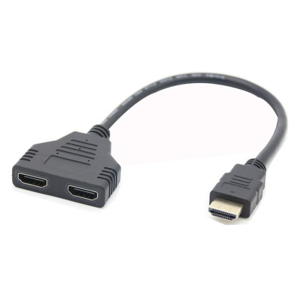 Чернота 300mm впрыски 2 до 1 кабеля переходника HDMI