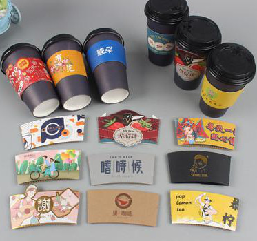 QS 135gsm-350gsm Disposable Coffee Cup Holder ECO Friendly