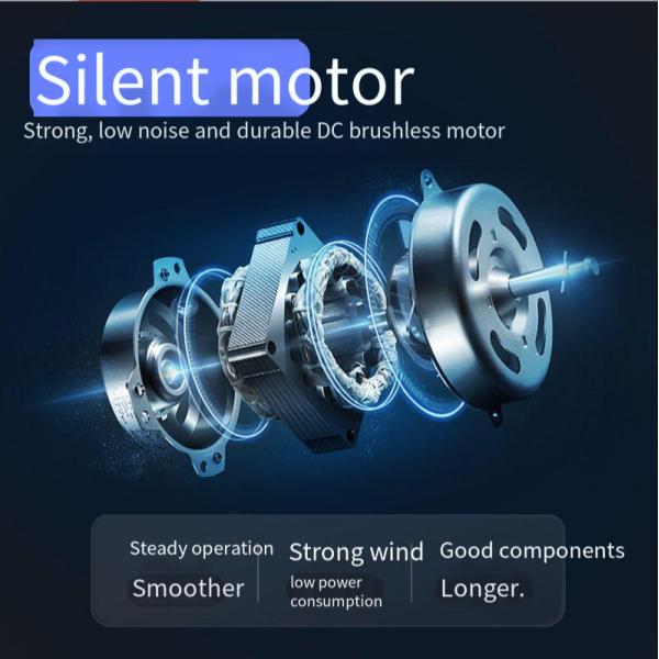 50 Inch Bladeless Fan Air Circulation Tower Fan for Safe and Intelligent Purification