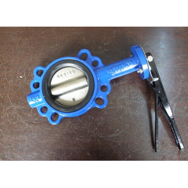 API 609 / ISO 5752 / BS5155 Standard One Shaft Without Pin Type Wafer Butterfly Valve