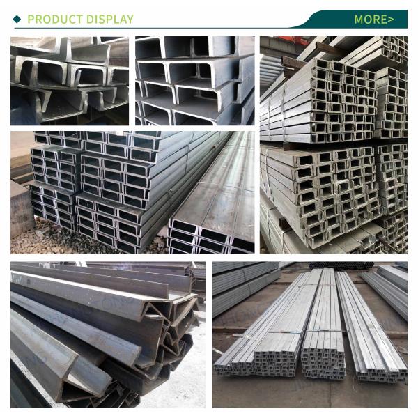 U-Shaped Steel Channel Galvanized ASTM A36 Hot Dipped Galvanized Structural Steel U Shape Channel
