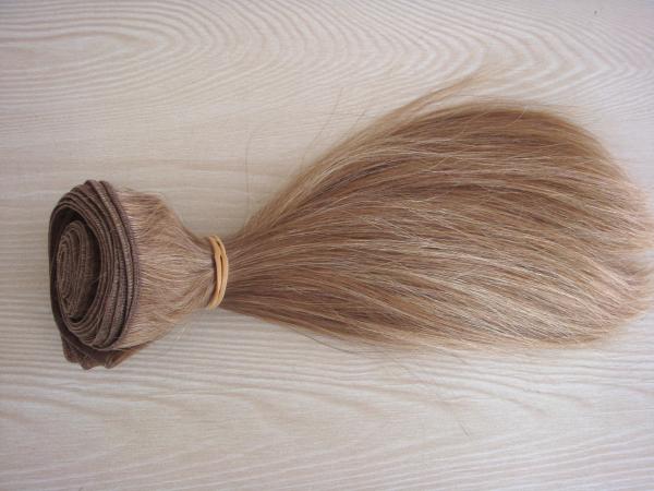 Ensemble d'extensions de cheveux en trame de 16 pouces et fermeture, utilisation réutilisable