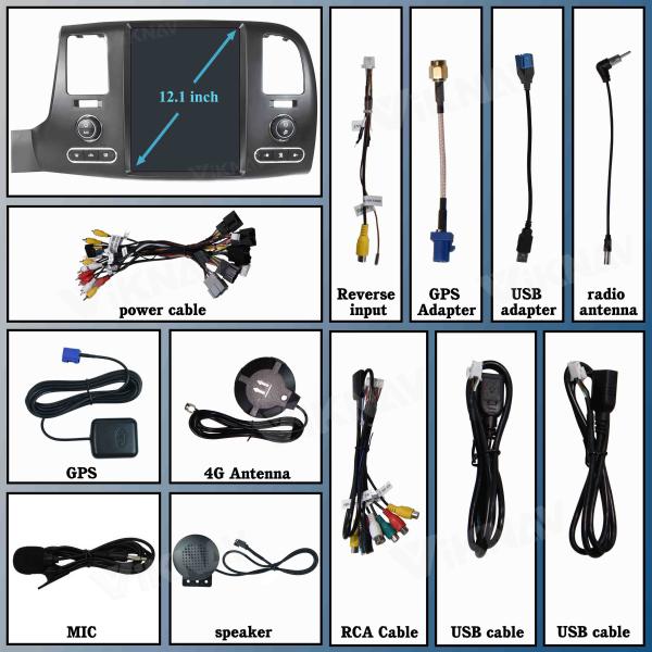 Chevrolet Silverado GMC 2007-2013 Pós-venda Touch Screen Rádio Car Stereo Upgrade 12,1 polegadas
