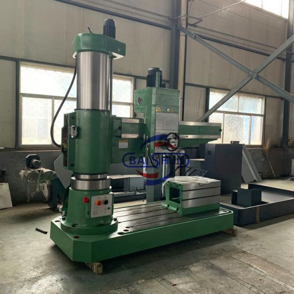 Electrical-Hydraulic Radial Arm Drilling Machine with 80mm Max Drilling Diameter, 450mm Spindle Travel, and 360° Rotation Angle